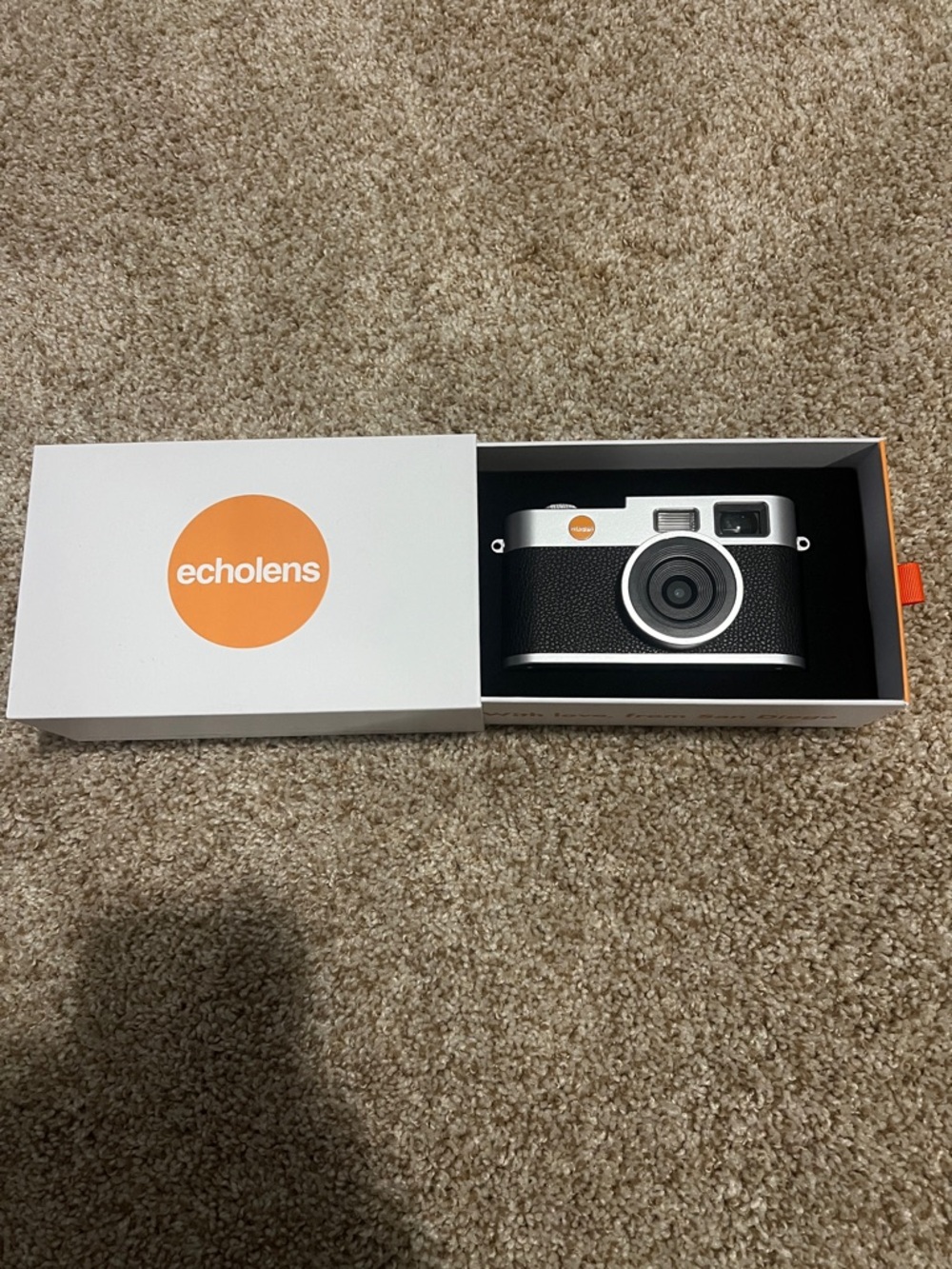 Echolens Retro-Style Black & Silver Film Camera